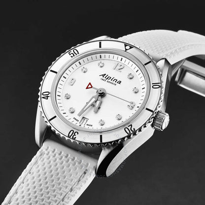 Alpina, Comtesse Quartz Diamond Silver Dial Ladies Watch