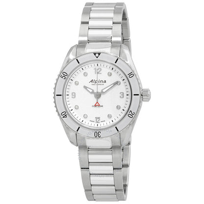 Alpina, Comtesse Quartz Diamond White Dial Ladies Watch