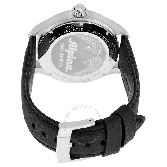 ساعة ألبينا الذكية للرجال بمينا أسود