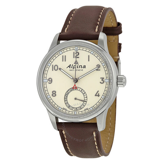 Alpina, Manufacture "Tribute To Kim" Cream Opaline Dial Brown Leather Men's Watch