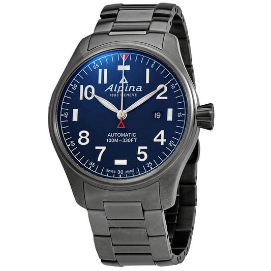 Alpina, Pilot Automatic Blue Dial Titaninum Stainless Steel Men's Watch