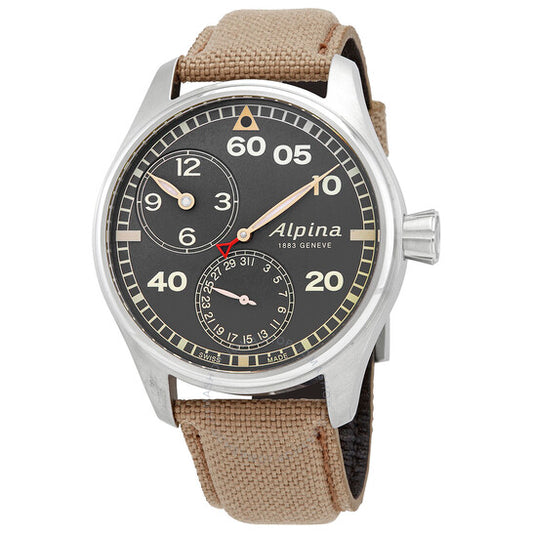 Alpina, Pilot Manufacture Automatic Regulator Camouflage Grey Dial Men's Watch