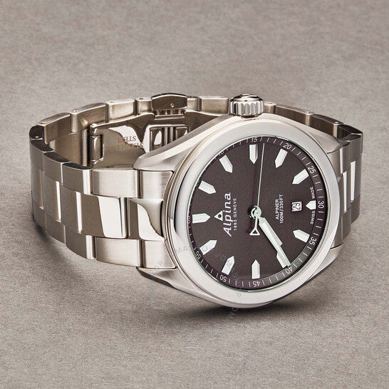 Alpina, Quartz Grey Dial Stainless Steel Men's Watch