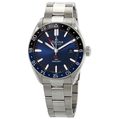 Alpina, Quartz Navy Blue Dial Batman Bezel Men's Watch