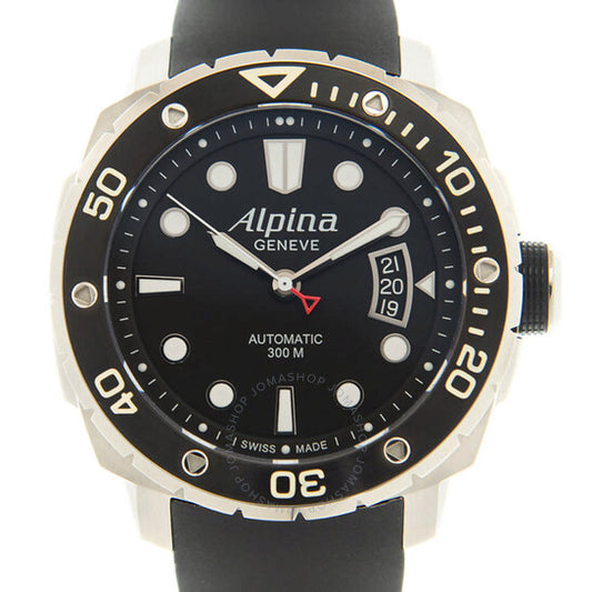 Alpina, Seastrong Diver 300 Automatic Black Dial Men's Watch