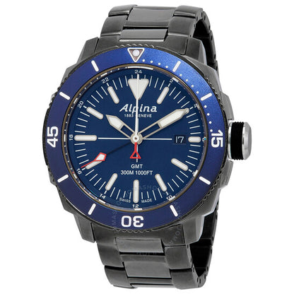 Alpina, Seastrong Diver GMT Quartz Blue Dial Men's Watch