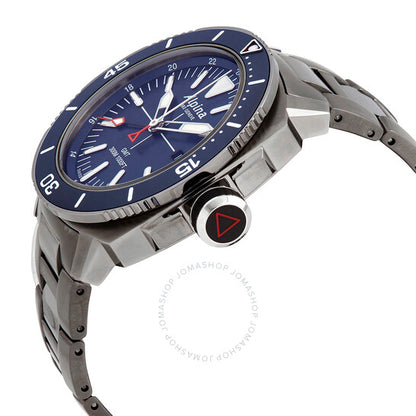 Alpina, Seastrong Diver GMT Quartz Blue Dial Men's Watch