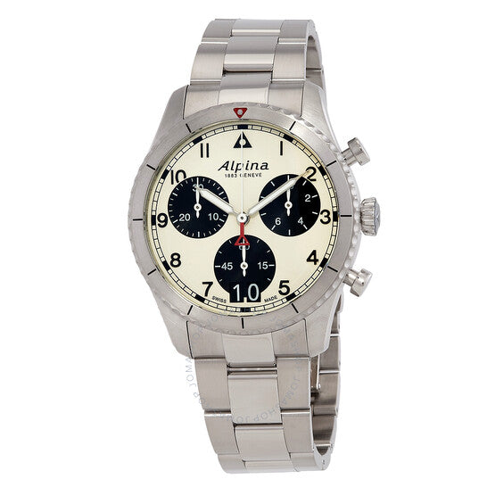 Alpina, Startimer Chronograph Quartz White Dial Men's Watch
