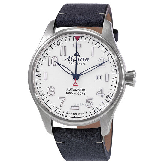 Alpina, Startimer Pilot Automatic White Dial Men's Watch