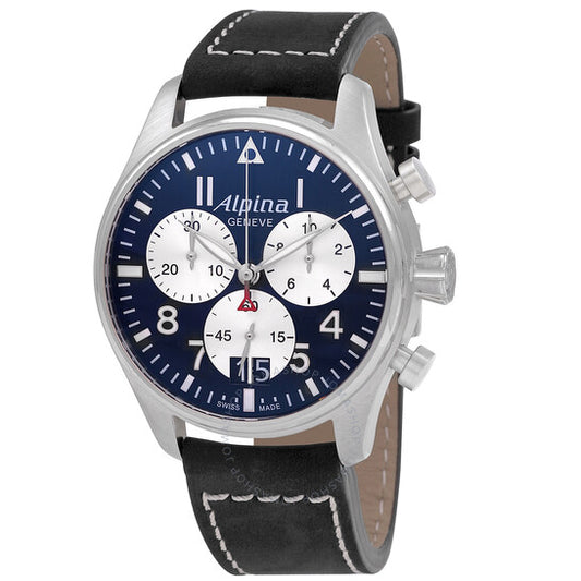 Alpina, Startimer Pilot Chrono Chronograph Quartz Navy Blue Dial Men's Watch