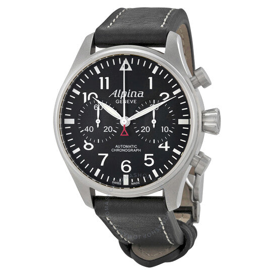 Alpina, Startimer Pilot Chronograph Black Dial Automatic Men's Watch