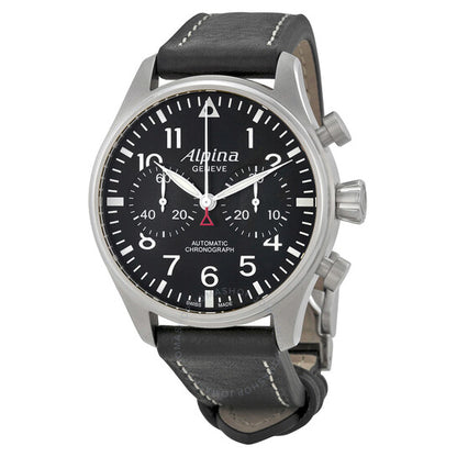 Alpina, Startimer Pilot Chronograph Black Dial Automatic Men's Watch