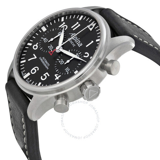 Alpina, Startimer Pilot Chronograph Black Dial Automatic Men's Watch