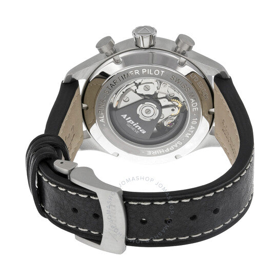 Alpina, Startimer Pilot Chronograph Black Dial Automatic Men's Watch