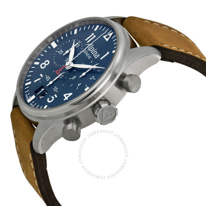 Alpina, Startimer Pilot Chronograph Blue Dial Men's Watch