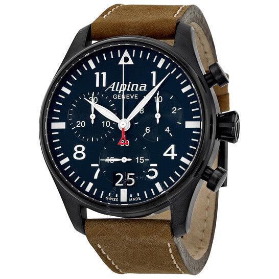 Alpina, Startimer Pilot Chronograph Blue Dial Men's Watch