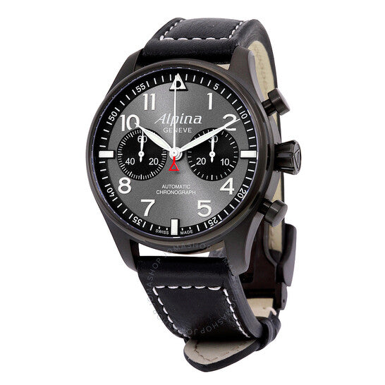Alpina, Startimer Pilot Automatic Chronograph Grey Dial Men's Watch