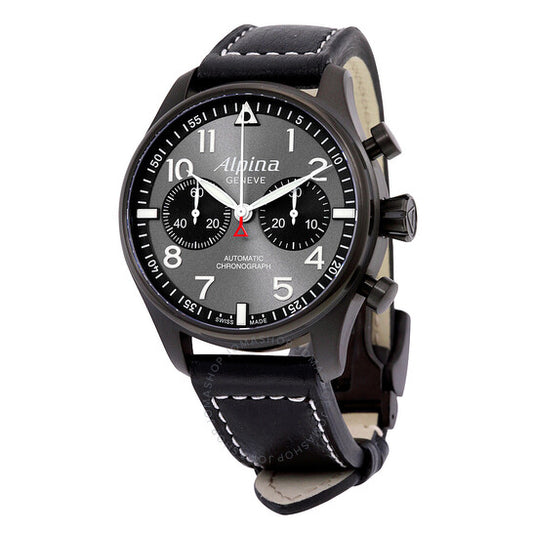 Alpina, Startimer Pilot Automatic Chronograph Grey Dial Men's Watch
