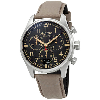 Alpina, Startimer Pilot Chronograph Grey Dial Men's Watch