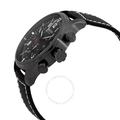 Alpina, Startimer Pilot Chronograph Quartz Black Dial Men's Watch