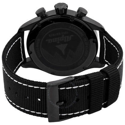 Alpina, Startimer Pilot Chronograph Quartz Black Dial Men's Watch