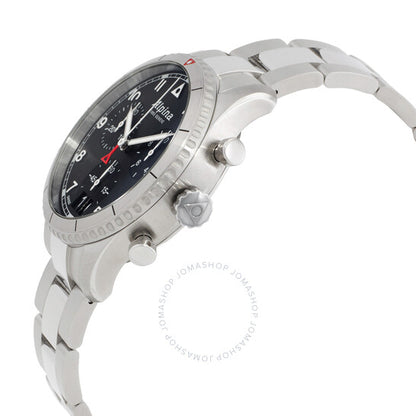 Alpina, Startimer Pilot Chronograph Quartz Black Dial Men's Watch