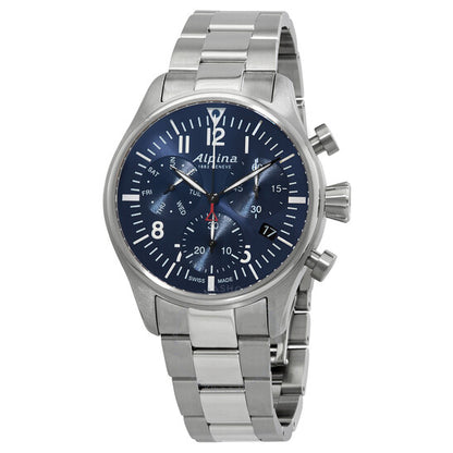 Alpina, Startimer Pilot Chronograph Quartz Blue Dial Men's Watch