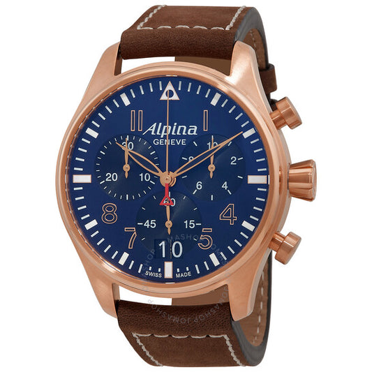Alpina, Startimer Pilot Chronograph Quartz Blue Dial Men's Watch