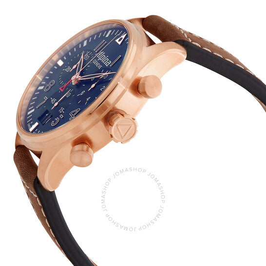 Alpina, Startimer Pilot Chronograph Quartz Blue Dial Men's Watch