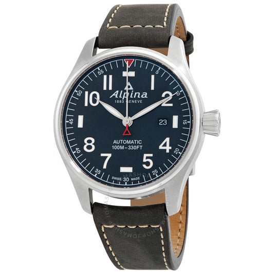 Alpina, Startimer Pilot Matte Dark Blue Dial Automatic Men's Watch
