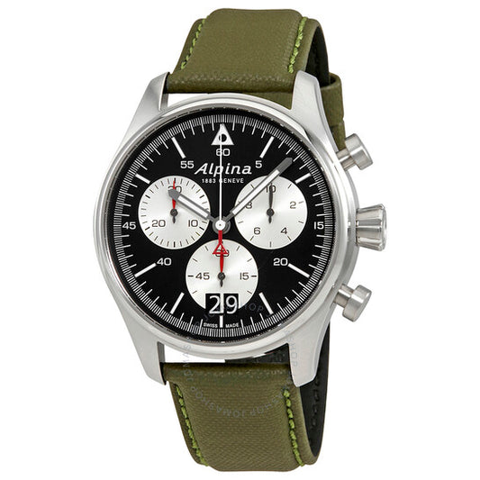 Alpina, Startimer Pilot Military Green Big Date Chronograph Men's Watch