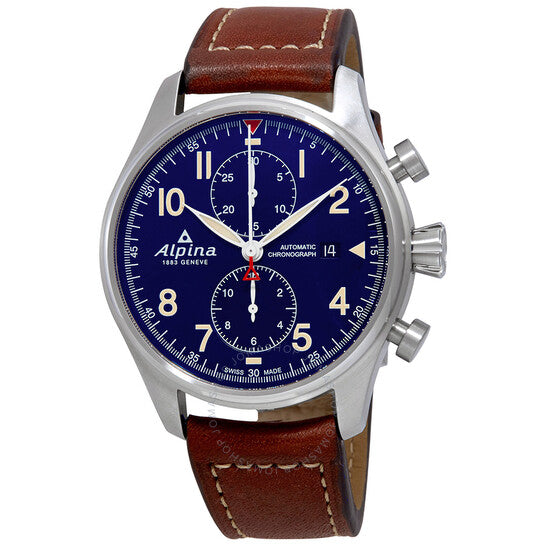Alpina, Startimer Pilot Chronograph Automatic Blue Dial Men's Watch