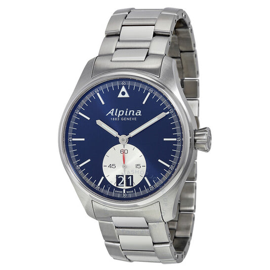 Alpina, Startimer Pilot Small Seconds Big Date Navy Blue Dial Stainless Steel Men's Watch