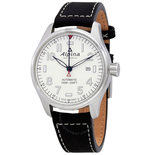 Alpina, Startimer Pilot Automatic White Dial Men's Watch