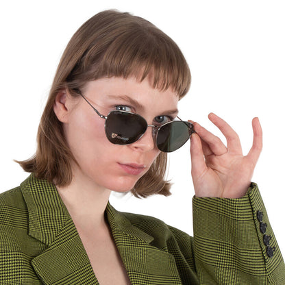 Polarized Green Cat Eye Ladies Sunglasses