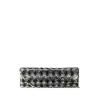 Embellished Satin Amini Paloma Clutch