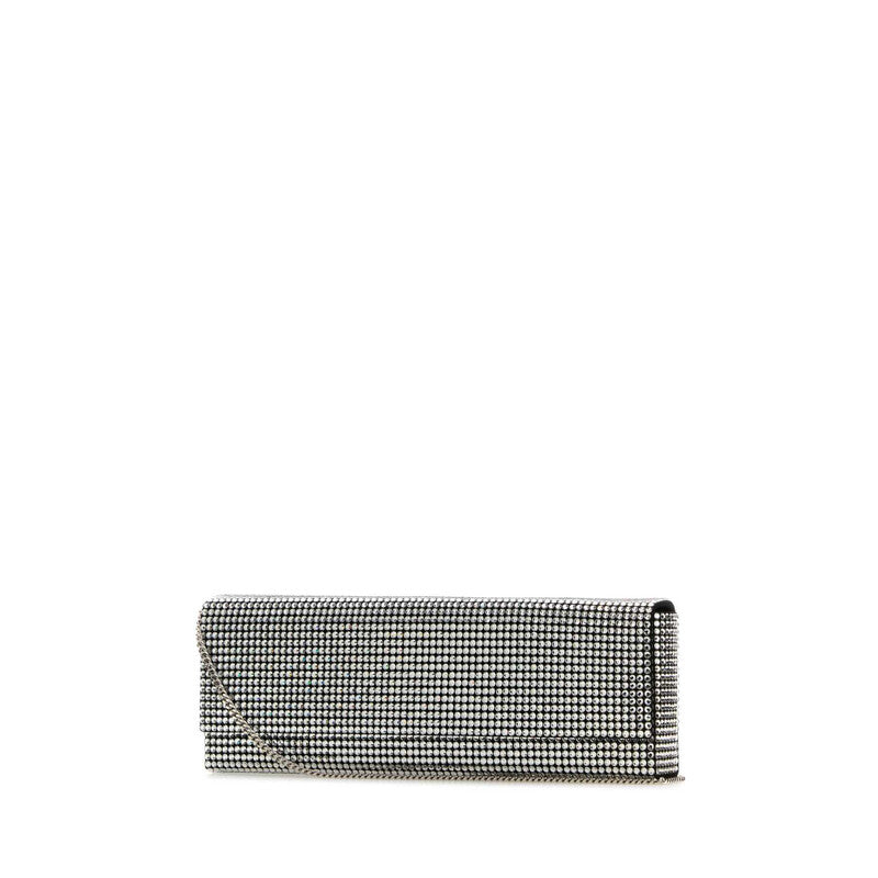 Embellished Satin Amini Paloma Clutch