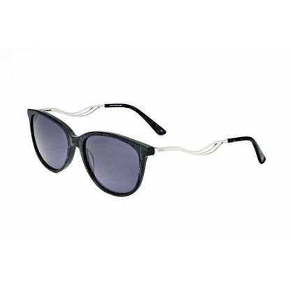 Ladies Black Round Sunglasses
