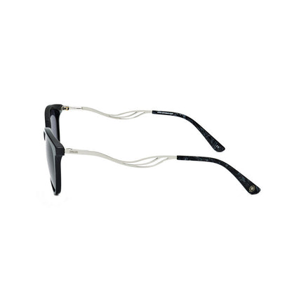 Ladies Black Round Sunglasses