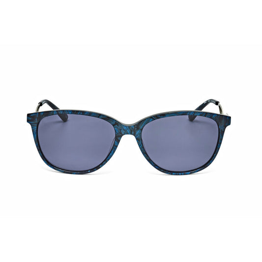 Ladies Blue Round Sunglasses