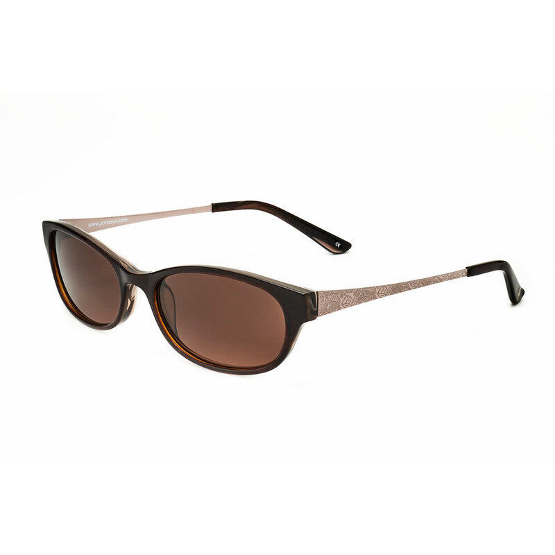 Ladies Brown Oval Sunglasses
