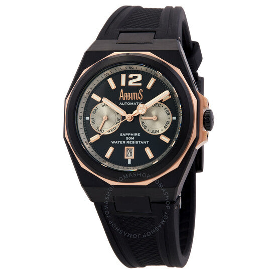 Arbutus, Wall Street Automatic Black Dial Men's Watch