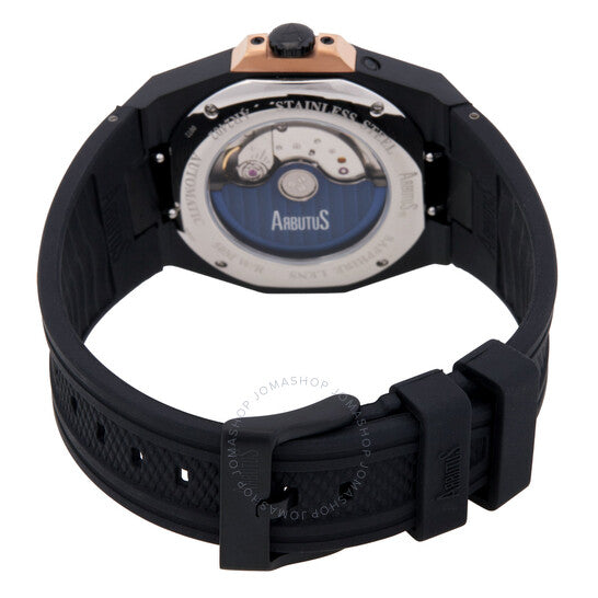 Arbutus, Wall Street Automatic Black Dial Men's Watch