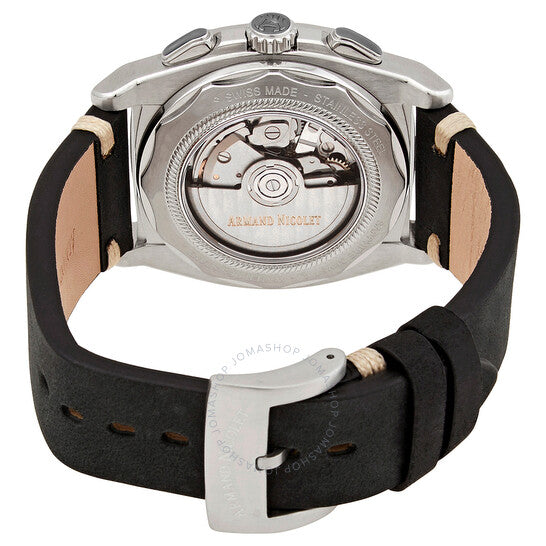 Armand Nicolet, JH9 Chronograph Automatic Black Dial Men's Watch
