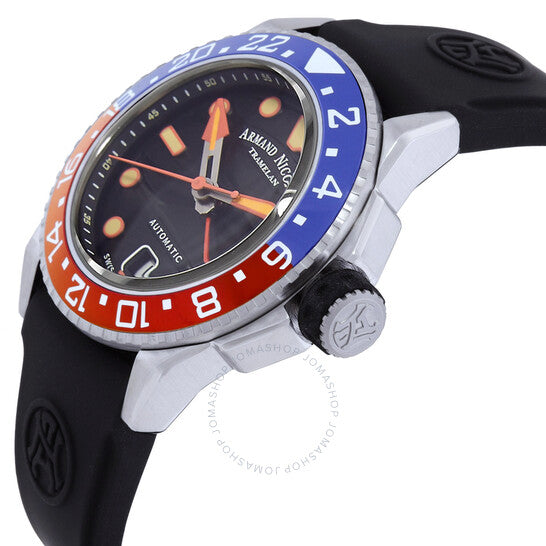 Armand Nicolet, JSH GMT Automatic Black Dial Men's Watch