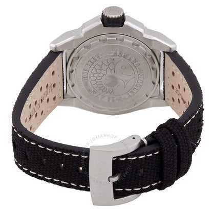 ساعة أرماند نيكوليت JSH GMT أوتوماتيكية للرجال بمينا أسود