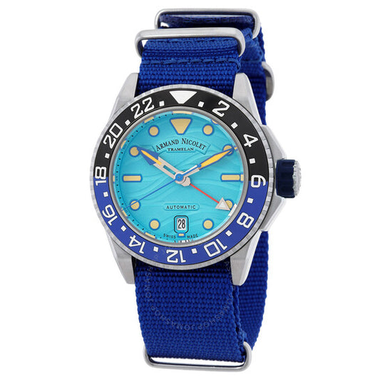 Armand Nicolet, JSH GMT Automatic Batman Bezel Men's Watch