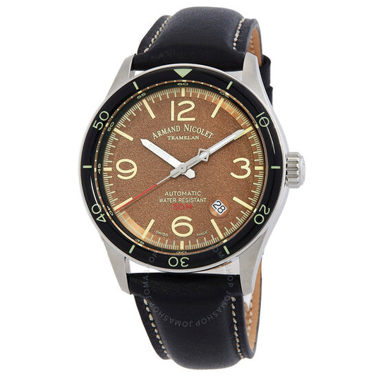 Armand Nicolet, M2H Automatic Brown Dial Men's Watch