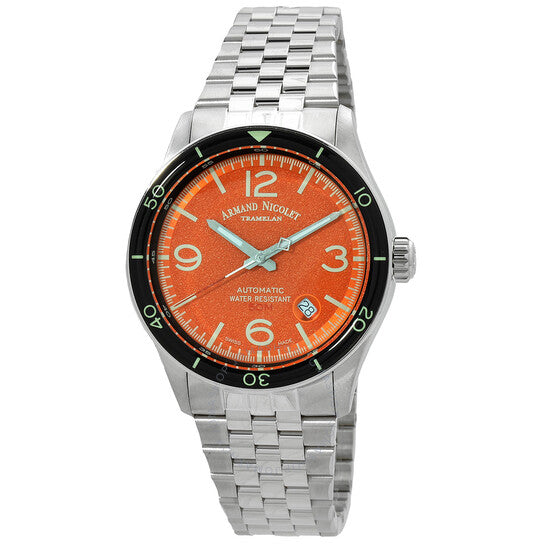 Armand Nicolet, M2H Automatic Orange Dial Men's Watch