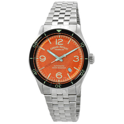 Armand Nicolet, M2H Automatic Orange Dial Men's Watch